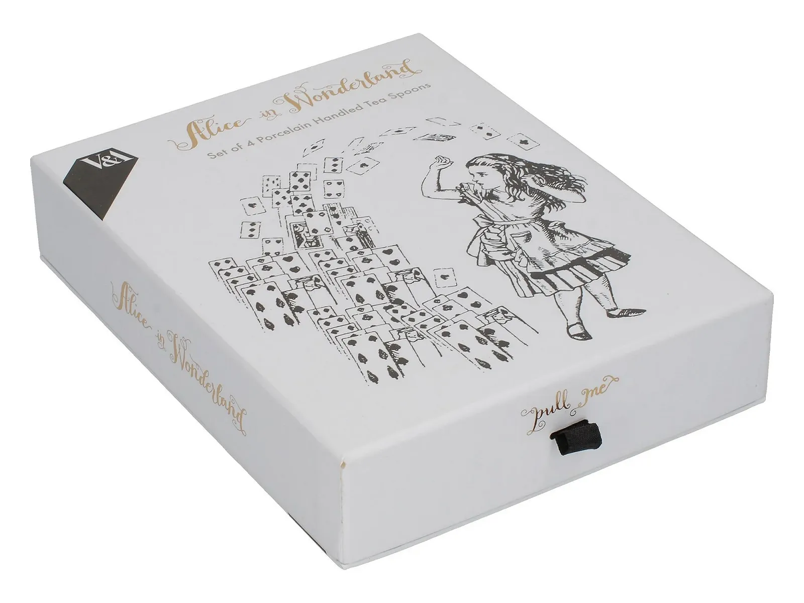 Чайна ложка V&A Alice in Wonderland з нержавіючої сталі з декоративними порцеляновими ручками, 15.5 см, фото №4 Чайна ложка V&A Alice in Wonderland з нержавіючої сталі з декоративними порцеляновими ручками, 15.5 см, фото №4