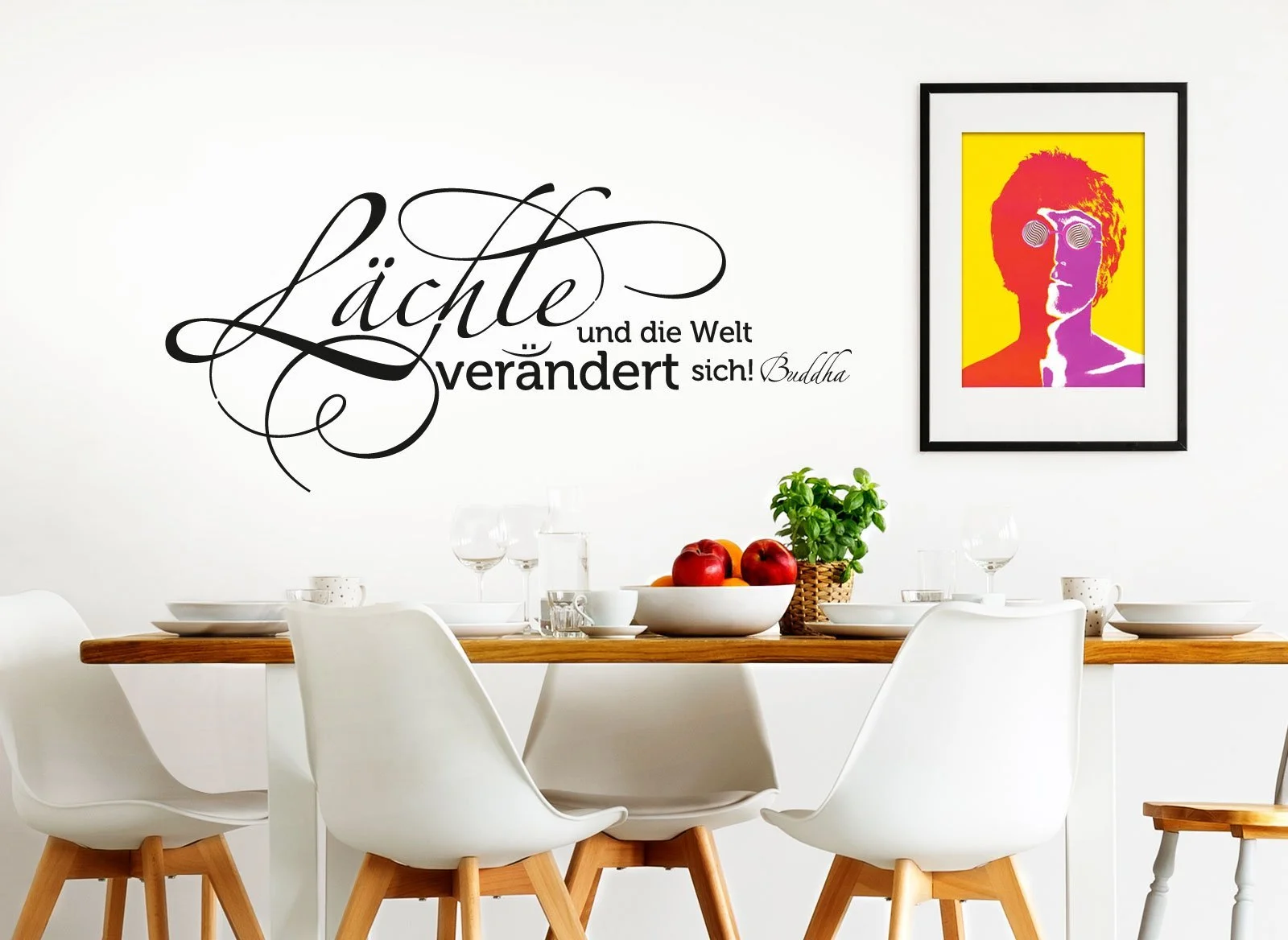 Наклейка на стіну W3309 Sayings Buddha Smile and the World Changes 80 x 36 см чорна, фото №3 Наклейка на стіну W3309 Sayings Buddha Smile and the World Changes 80 x 36 см чорна, фото №3