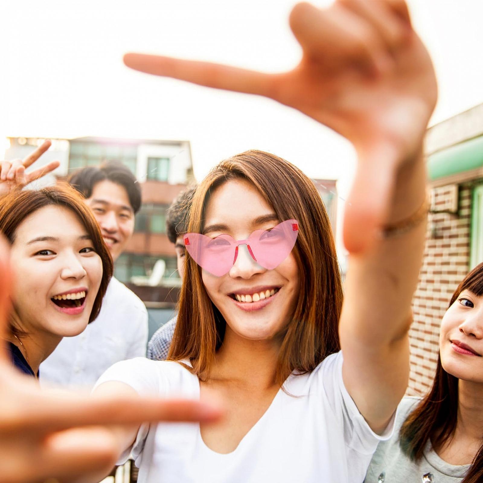 Сонцезахисні Окуляри Серце BESPORTBLE Реквізит Для Вечірки, фото №7