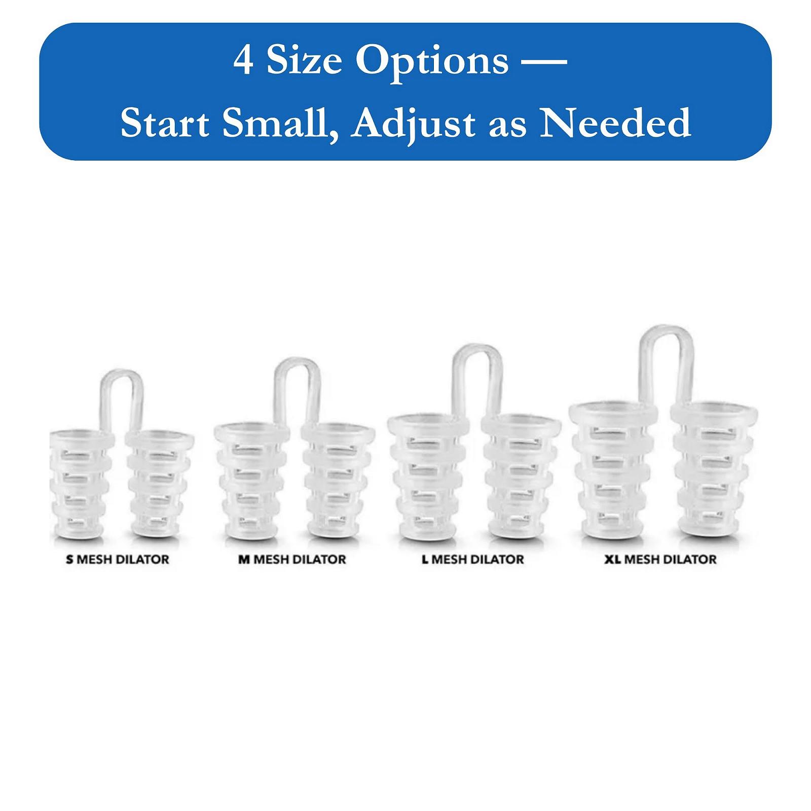 Відкривачки для носа проти хропіння Silicone Mesh 4 розміри з сітчастим мішком для зберігання та інструкціями, фото №3