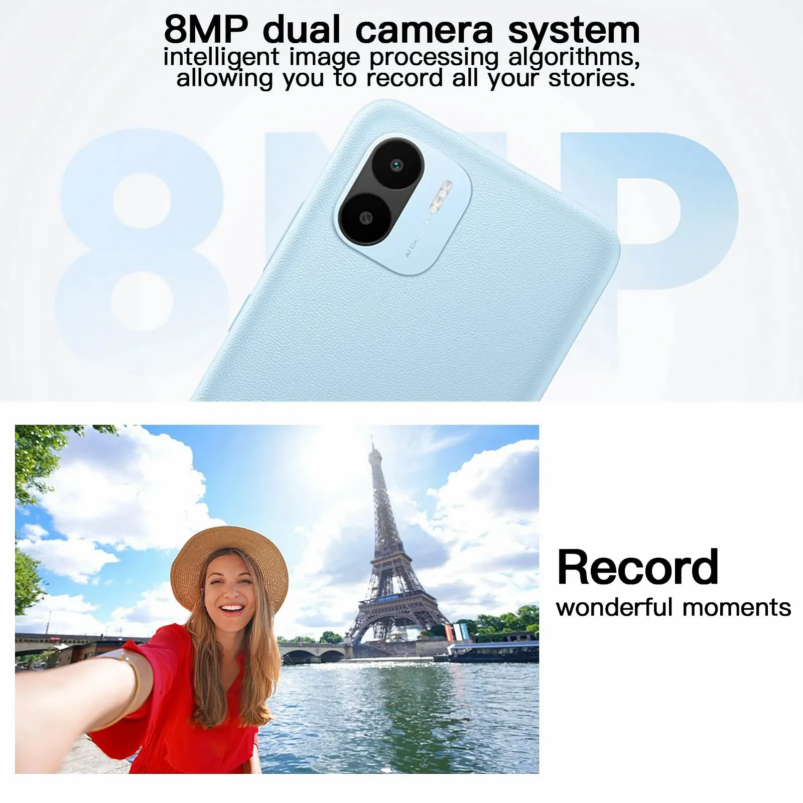 Смартфон Xiaomi Redmi A1 2GB RAM 32GB ROM Black, фото №5