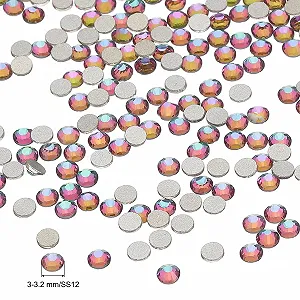 Стразы Стекло SS10 Лотос Пурпурный Фиолетовый Зеленый, 1440 шт synthetic.ua - Фото 1