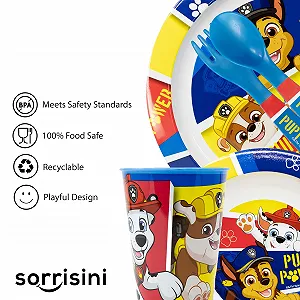 Детский набор посуды Sorrisini Paw Patrol (Тарелка, Миска, Чашка 260 мл) synthetic.ua - Фото 1
