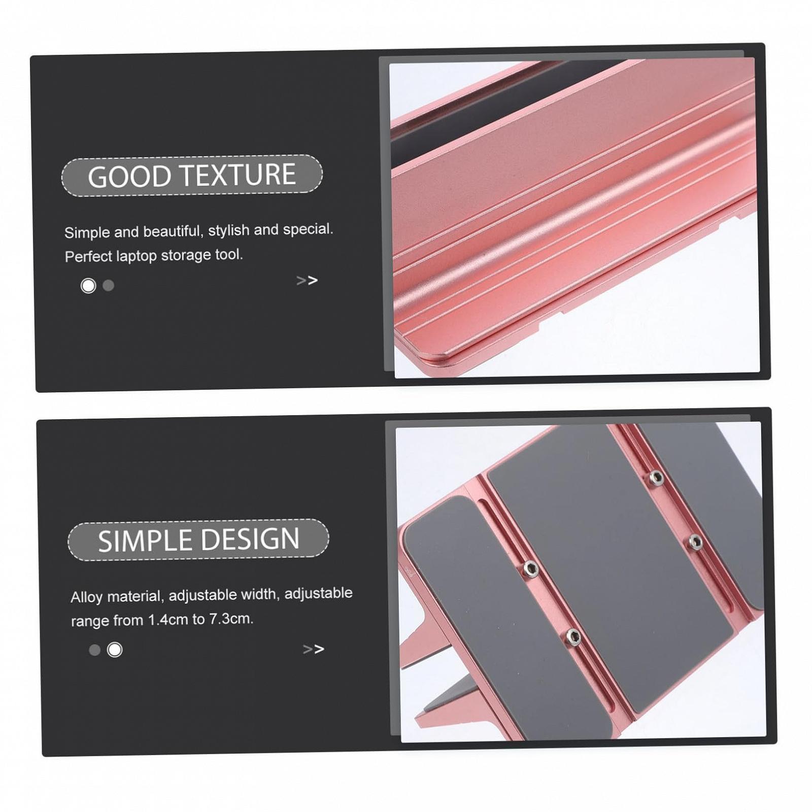 Тримач для ноутбука Tofficu Алюміній Вертикальний Регульований Сплав Багатофункціональний Настільний стенд з регульованою шириною, фото №9