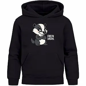 Дитяча толстовка MoonWorks Для хлопчиків Нахабний борсук Зображення тварин Толстовка з принтом Світшот з капюшоном Подарунки для хлопчиків - Фото 1