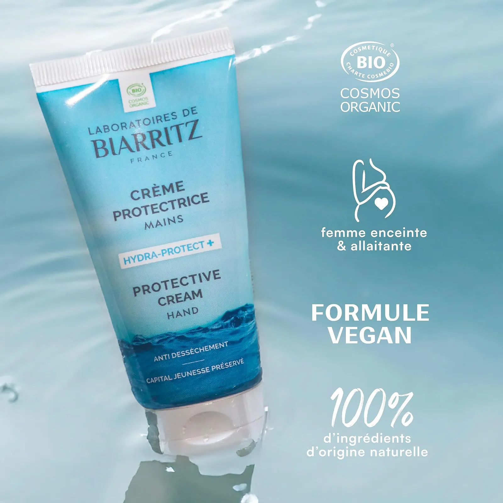 Крем для рук Laboratoire de Biarritz Захисний, Органічний сертифікат, 50 мл, фото №3