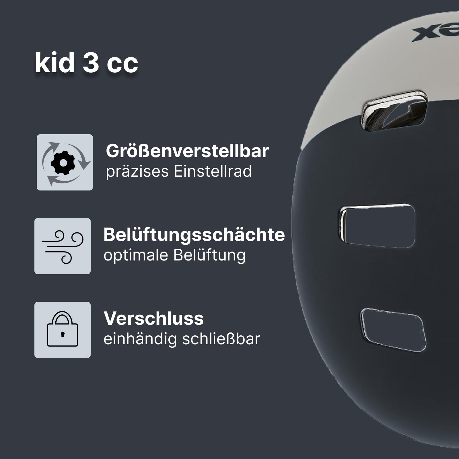 Шлем Uvex Kid 3 cc Детский Регулируемый размер Оптимизированная вентиляция, фото №2