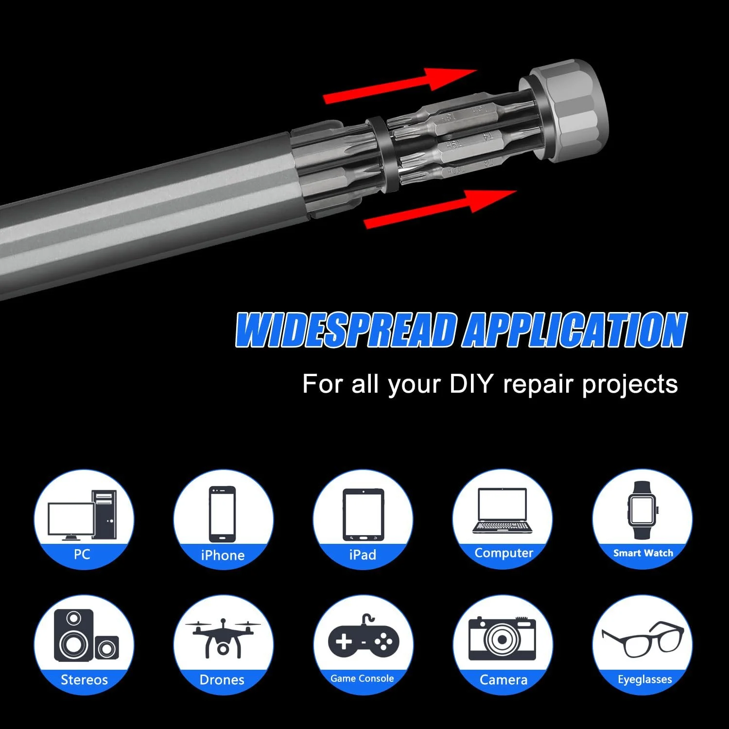 Набір міні-викруток Sexyhot Precision 39 в 1 магнітний, фото №4