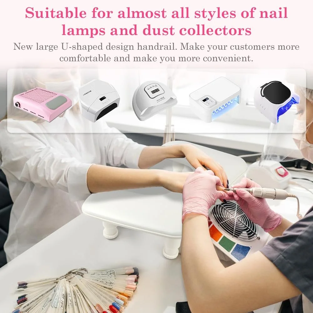 Підставка для рук U-подібна HOTUT для манікюрного салону, регульована по висоті, фото №5