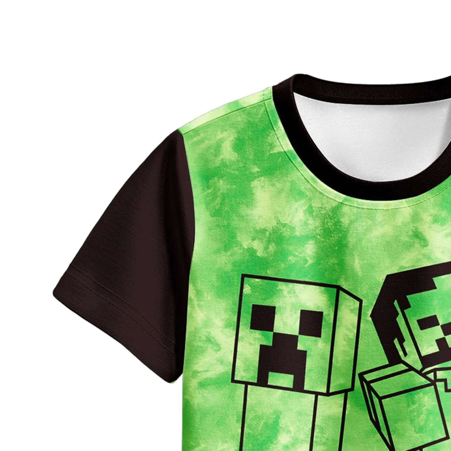 Піжама для хлопчиків Pitevotur, ігрова, з короткими рукавами, Enderman, фото №3