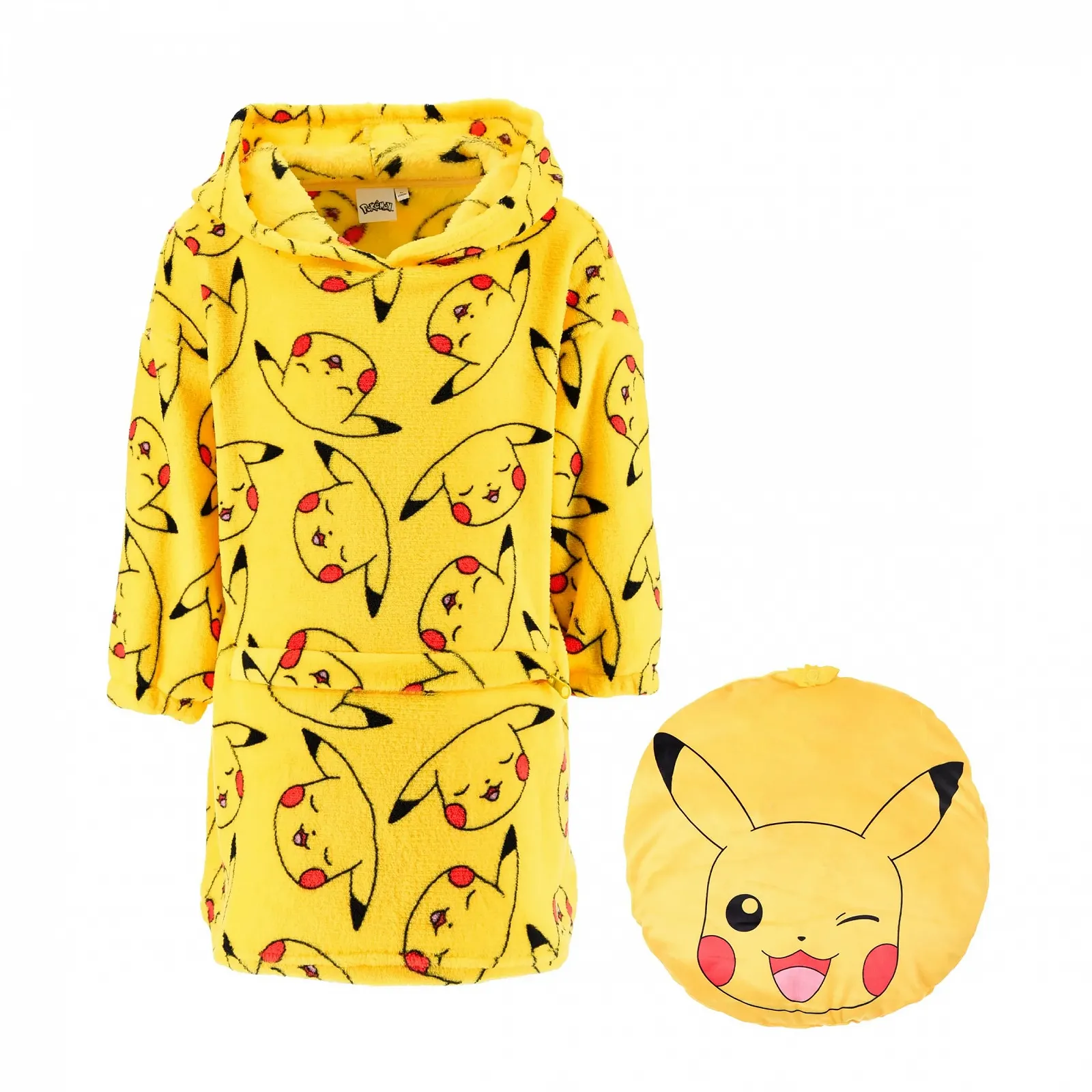 Ковдра-худі для хлопчиків Pokemon, м'яка флісова ковдра з дизайном, фото №1 Ковдра-худі для хлопчиків Pokemon, м'яка флісова ковдра з дизайном, фото №1