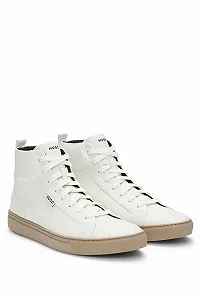 Кроссовки HUGO Morrie Hito Hightop из искусственной кожи synthetic.ua - Фото 1