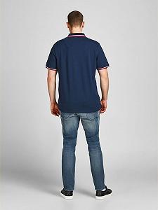 Поло JJEPAULOS POLO SS NOOS PS 12143859- Blazer Jack&Jones Темно-синій 2XL synthetic.ua - Фото 1