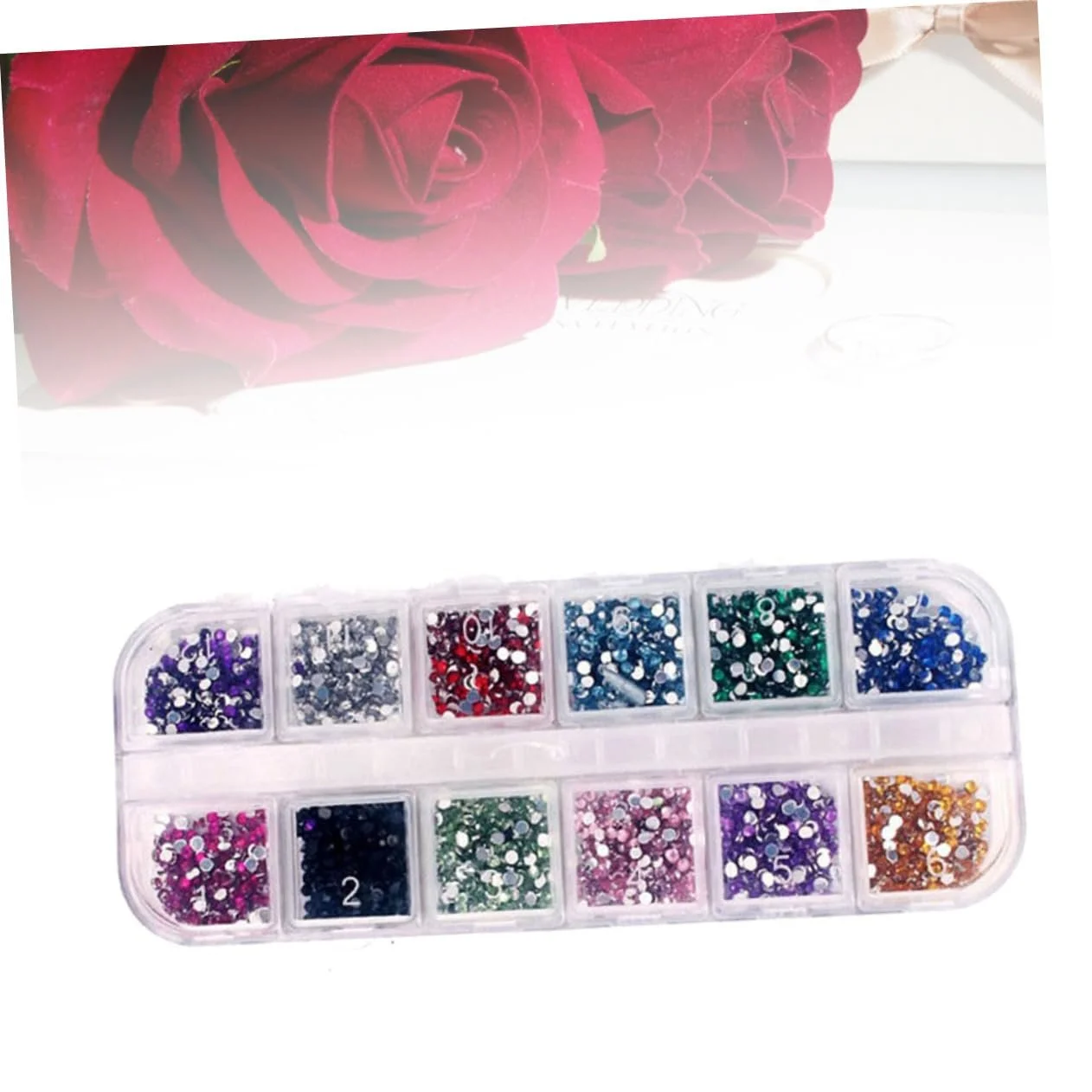 Акриловые Стразы для Ногтей 12 Цветов для Декорирования Ногтей, Изготовления Ювелирных Изделий, Бусины для Рукоделия, фото №2