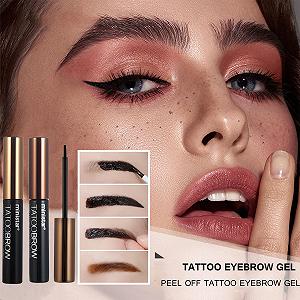 Гель для бровей Peel Off Tattoo 3 цвета водостойкий быстросохнущий без размазывания укладка 3D c потом synthetic.ua - Фото 1