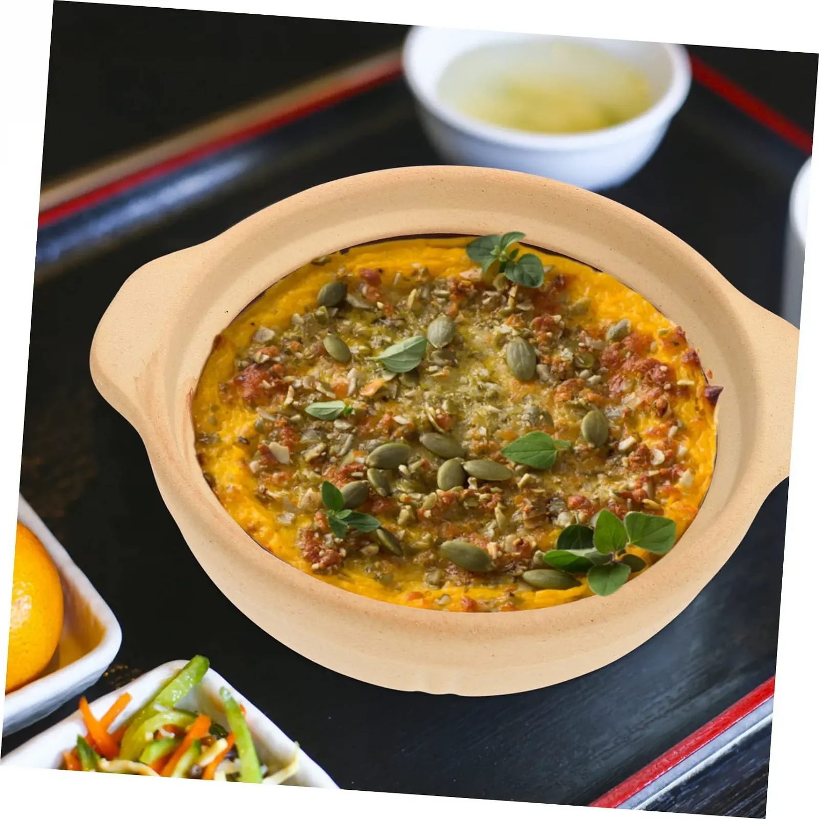 Каструля-керамічна 1 шт. термостійка для електричних та газових плит і мікрохвильових печей енергозберігаюча, фото №4