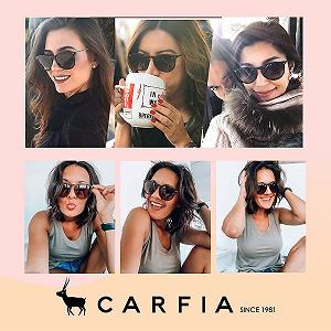 Вінтажні Поляризовані Сонцезахисні Окуляри CARFIA для Жінок та Чоловіків UV400 Захист synthetic.ua - Фото 1