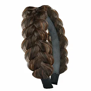 Обруч Плетений Braided Hair Band Коричневий (Normal) - Фото 1