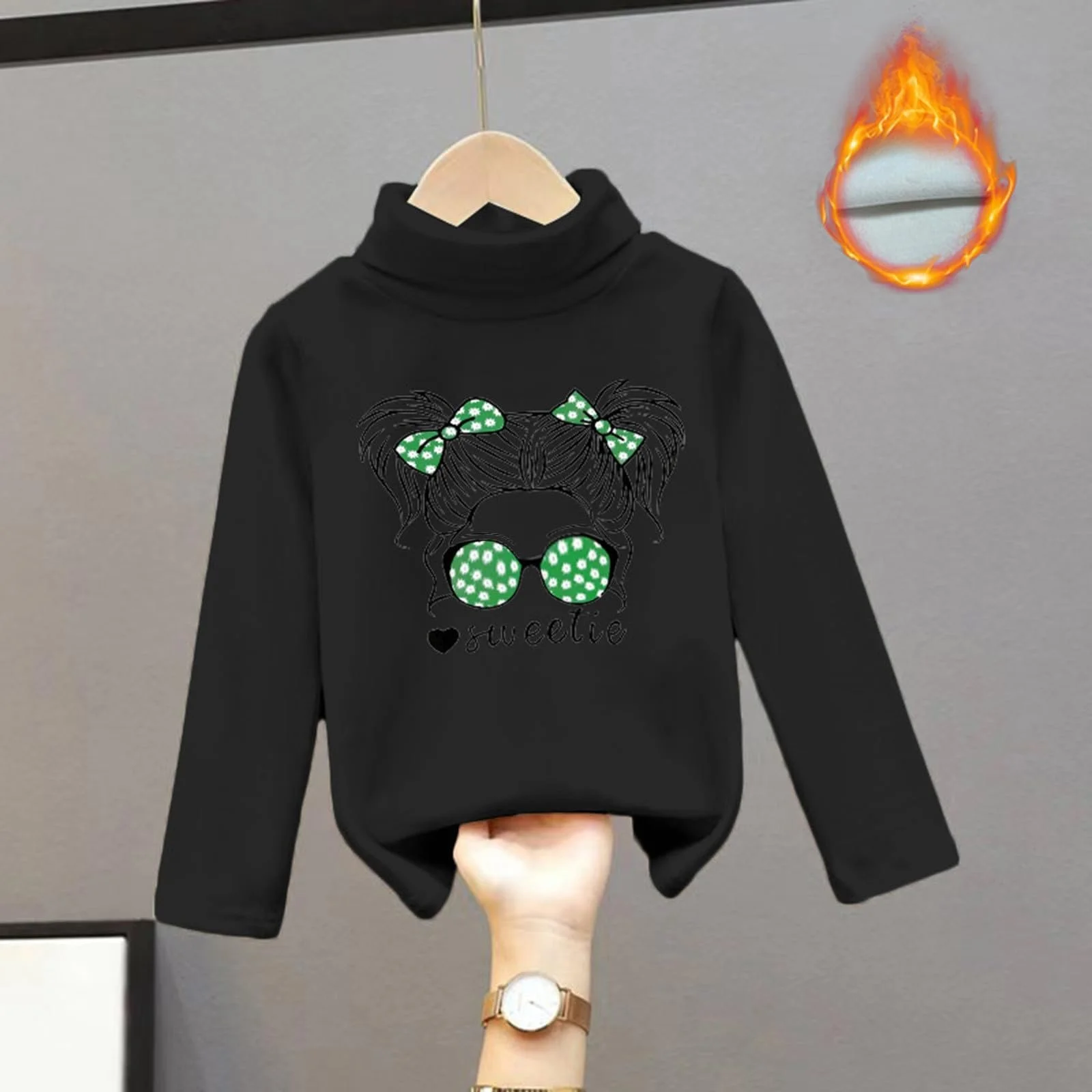 Флісова кофта для дітей з високим коміром і оксамитом, теплі м'які топи, унісекс, фото №2 Флісова кофта для дітей з високим коміром і оксамитом, теплі м'які топи, унісекс, фото №2