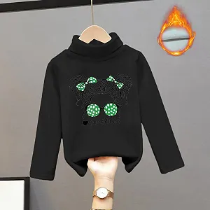 Детская флисовая кофта с высоким воротником и бархатом, теплые мягкие топы, унисекс synthetic.ua - Фото 1