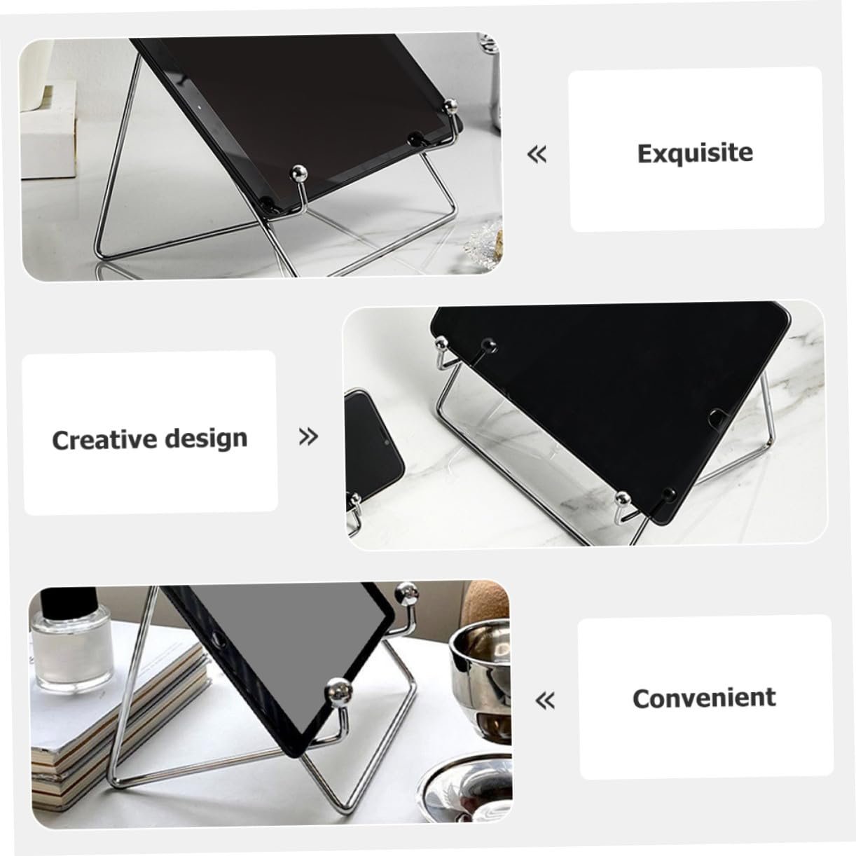 Подставка для ноутбука, металлическая, эргономичная, вентилируемая, противоскользящая, 2 шт, фото №3