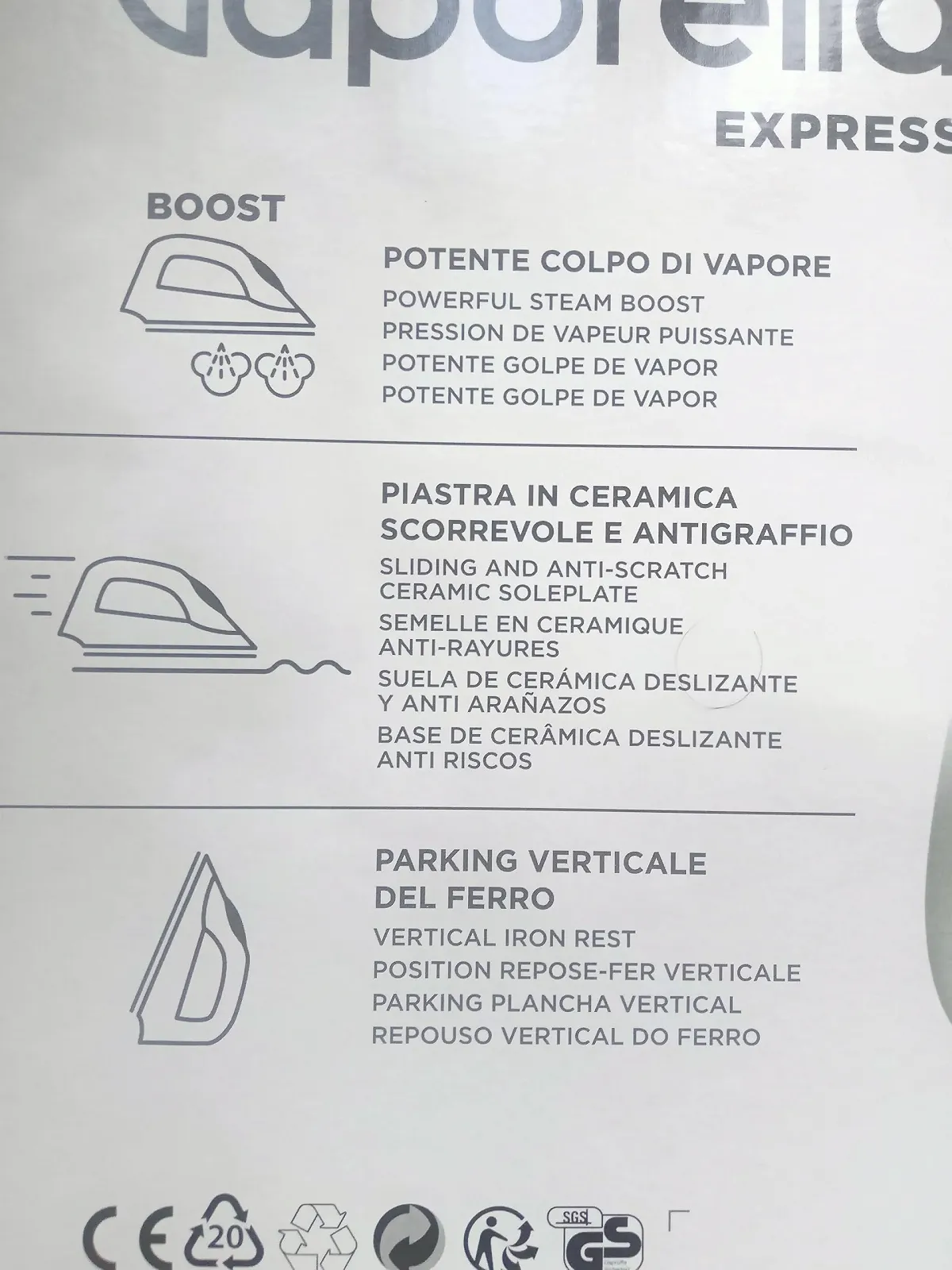 Паровой утюг Polti Vaporella Express VE30.30 Multi-Colour, фото №6 Паровой утюг Polti Vaporella Express VE30.30 Multi-Colour, фото №6