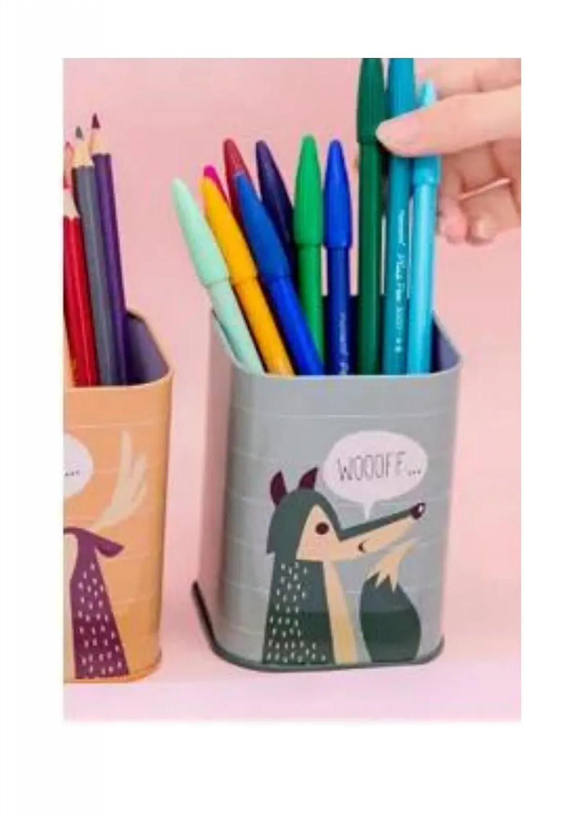 Копилка makio Кролик 2-в-1 с крышкой-подставкой для ручек 7,5 x 10,5 x 7,5 см, фото №8