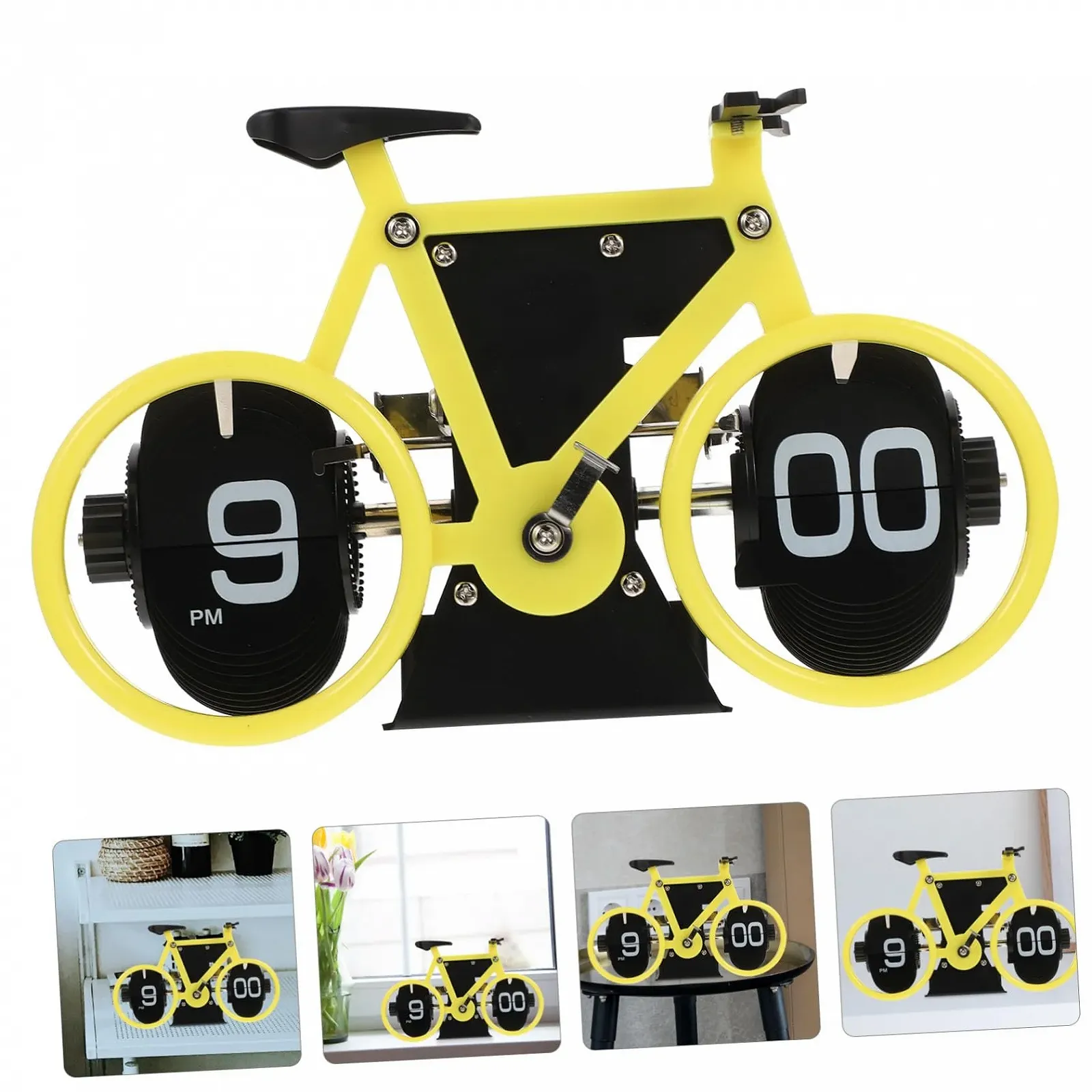 Ретро часы-перекидные PartyKindom в виде велосипеда, механические, маленькие, фото №5