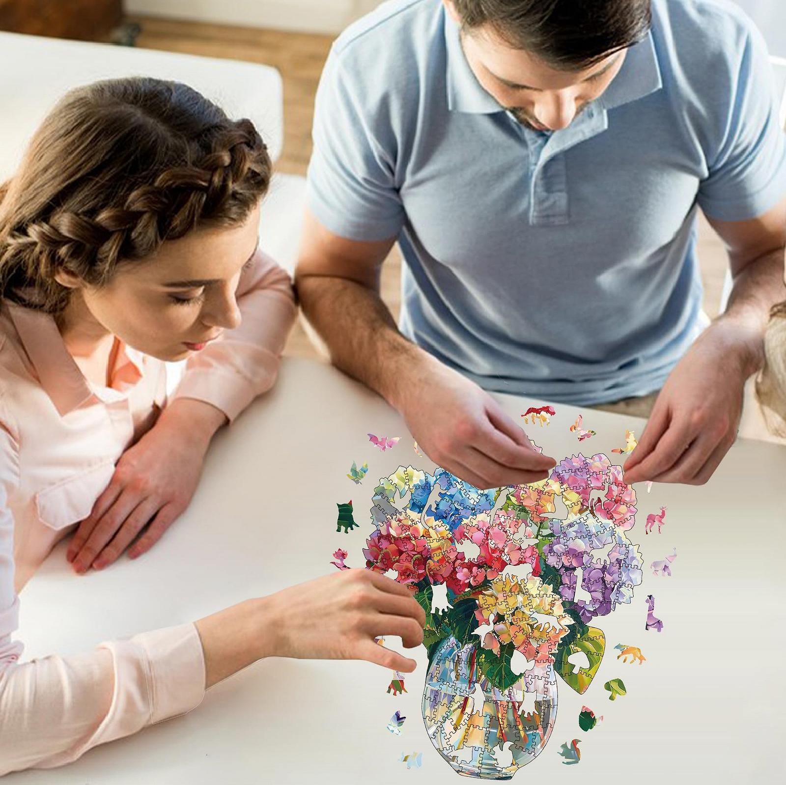 Деревянный пазл Flower Moon 200 элементов Уникальная форма животных, фото №4 Деревянный пазл Flower Moon 200 элементов Уникальная форма животных, фото №4