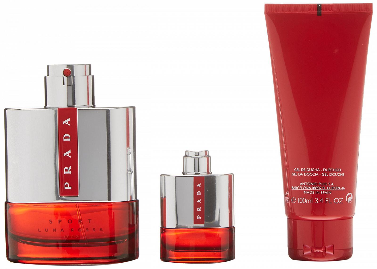 Eau De Toilette Prada Luna Rossa Sport 100 мл + Shower Gel 100 мл + EDT Mini Spray 9 мл, фото №2