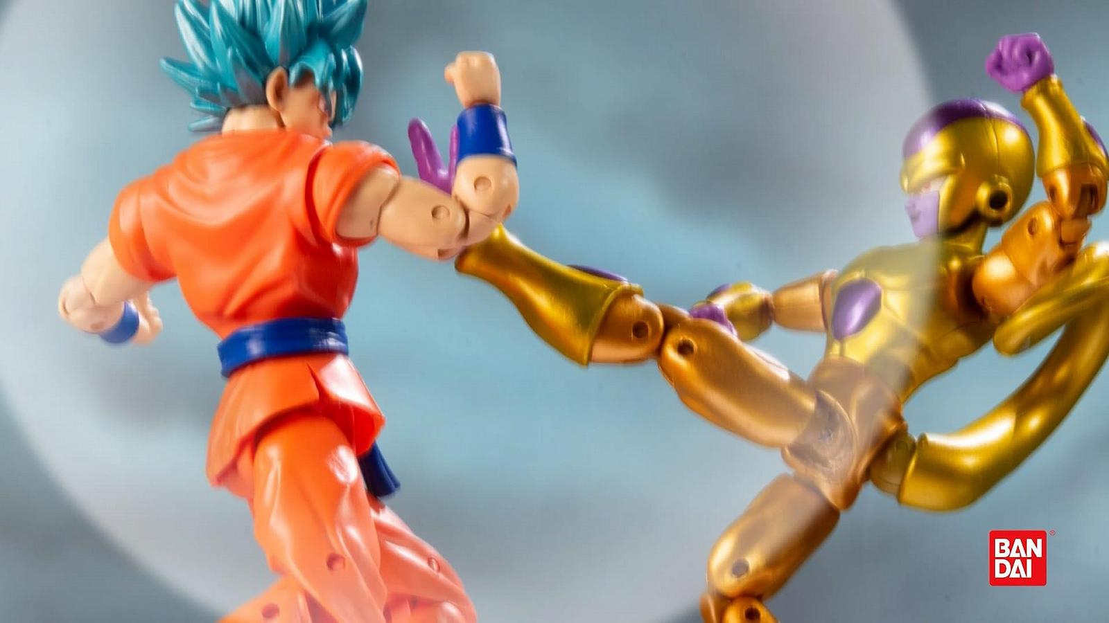 Фігурка Bandai Dragon Ball Super Golden Freezer проти Super Saiyan Blue Goku 17 см, фото №16