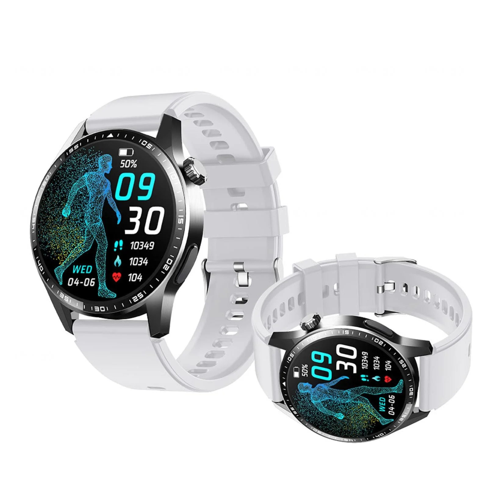 Смартчасы Gesundheitsuhr F600511, 1.55", Серый, фото №1