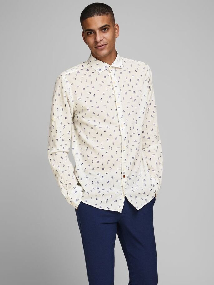 Рубашка Jack&Jones CloudDancer 12170683 Белый S, фото №1
