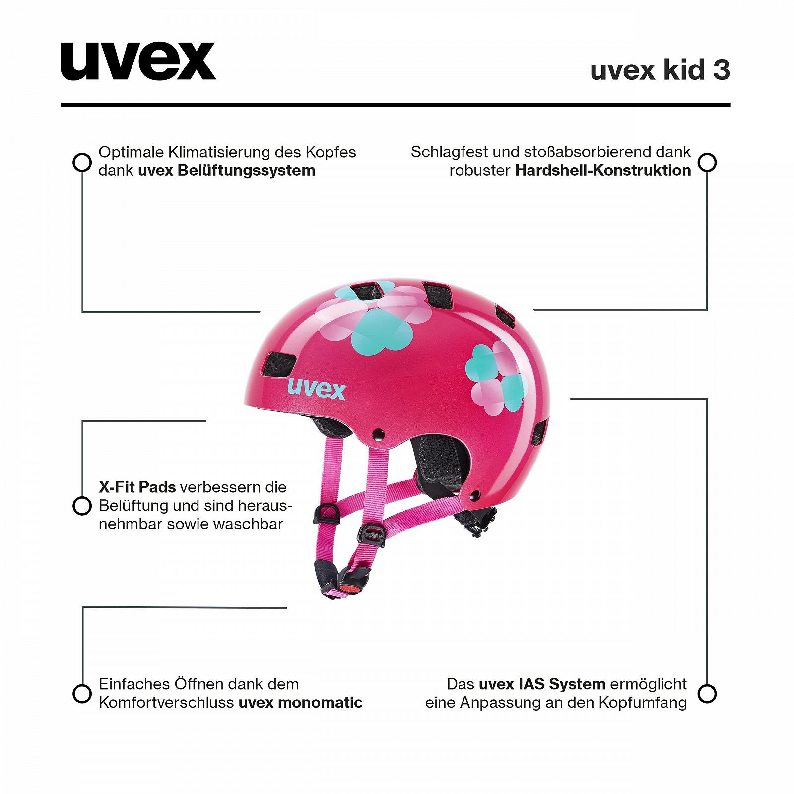 Шлем Uvex Kid 3, для детей, регулируемый, фото №6