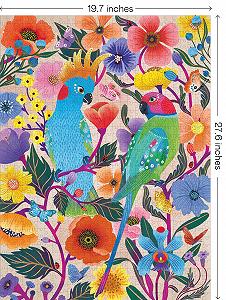 Пазл Elena Essex Lovebirds / Butterfly Bird 1000 деталей 70 х 50 см synthetic.ua - Фото 1