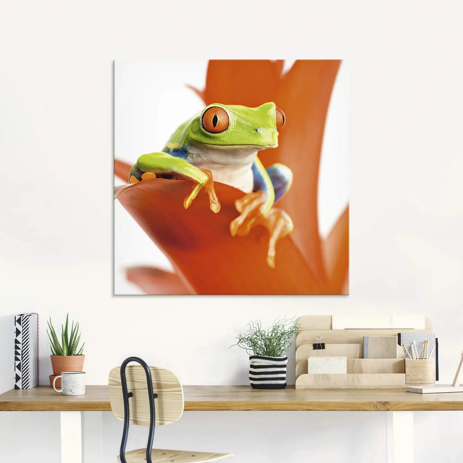 Скляна картина ARTland T5XA Природа Тварини Жаба 30 x 30 см, фото №7