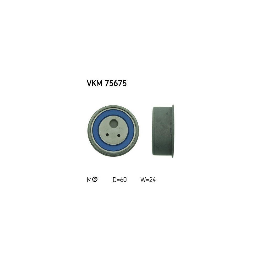 Ролик натягувача ременя ГРМ SKF VKM 75675 для MITSUBISHI, фото №1 Ролик натягувача ременя ГРМ SKF VKM 75675 для MITSUBISHI, фото №1