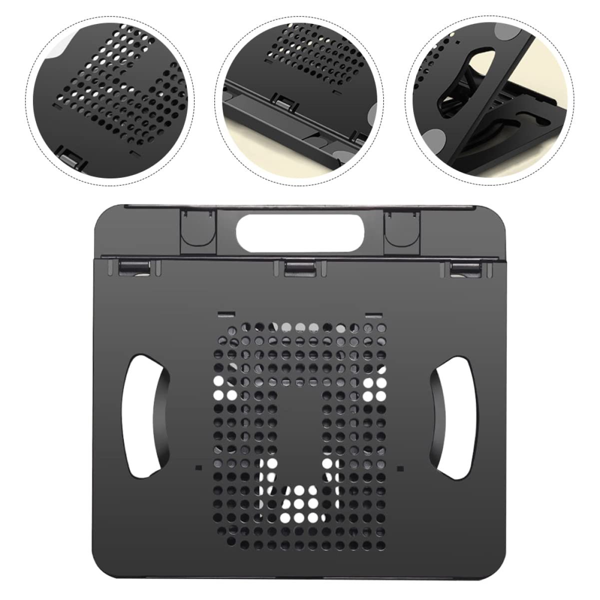 Подставка для ноутбука складная с регулировкой и вращающимся основанием для отвода тепла, фото №5