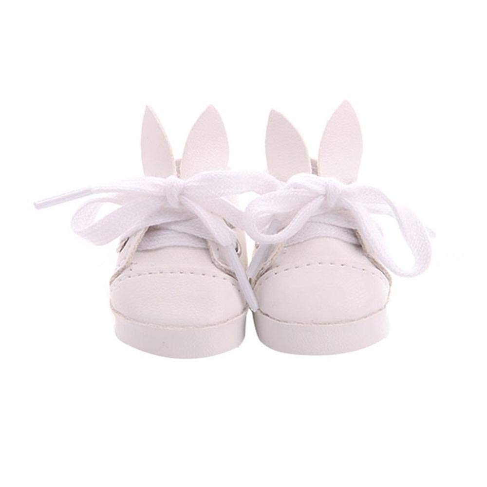 Обувь Aeromdale Cute Rabbit Ears для 14.5 дюймов BJD 1/6 Кукла Белый 1 Пара, фото №2