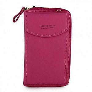 Женский клатч кошелек Baellerry Forever Young Малиновый - Фото 1