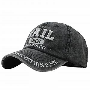 Бейсболка French Hat Topeee Denim Letter Embroidered Unisex Summer - Фото 1