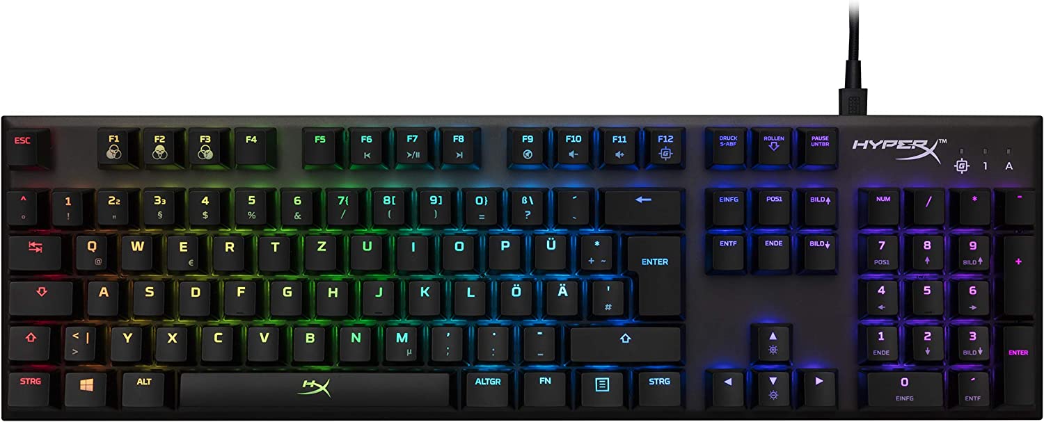 Ігрова клавіатура HyperX Alloy FPS RGB / Механічна / USB / Grey Switch / RGB підсвітка / UKR / Black (HX-KB1SS2-RU), фото №1
