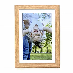 Цифровая фоторамка TFA Dostmann 37.1002 10 дюймов WLAN MDF Wooden Frame Brown synthetic.ua - Фото 1