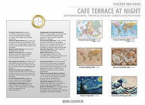 Пазл Close Up Premium Cafe Terrace in the Evening by Van Gogh 2000 элементов 68,8 x 96,6 см synthetic.ua - Фото 1