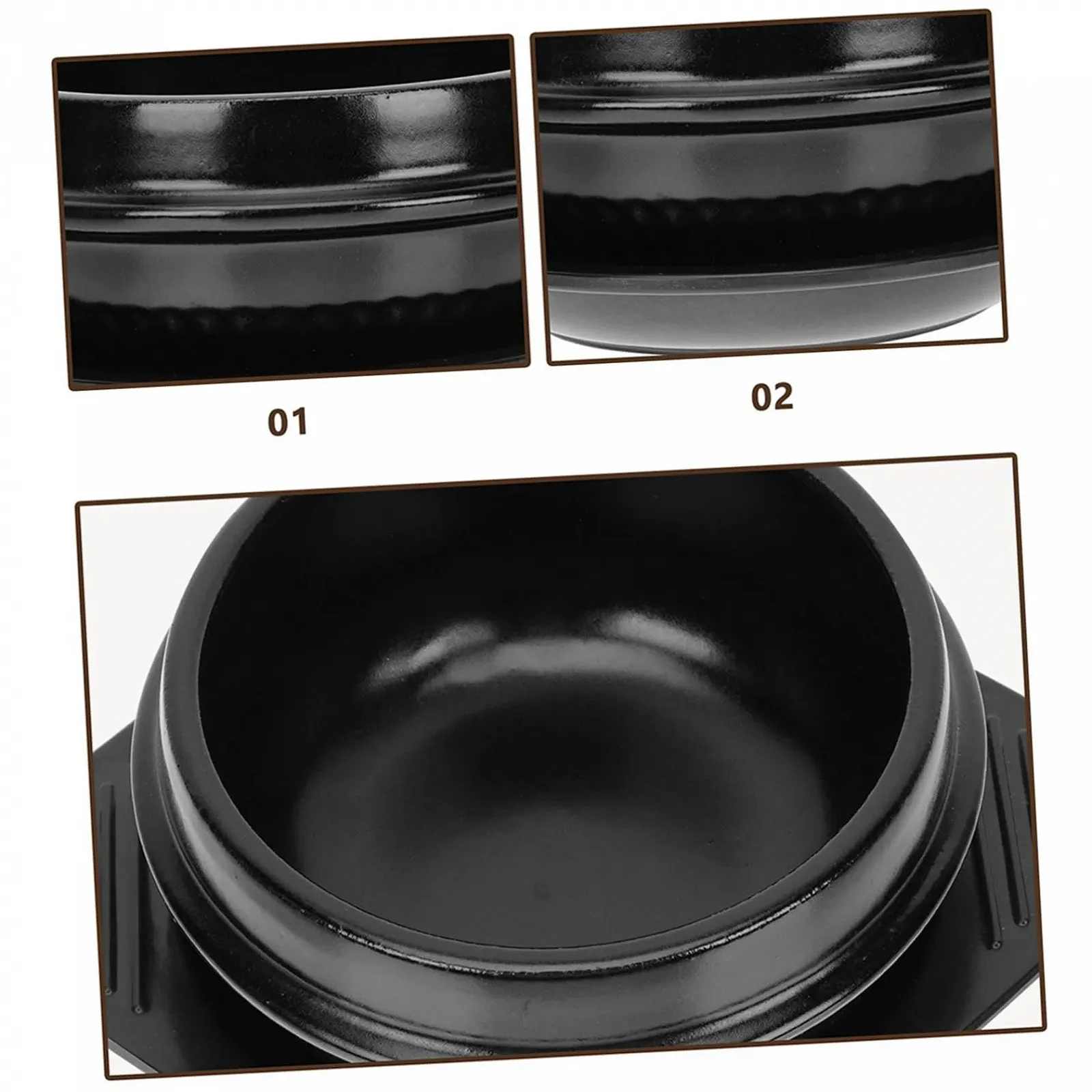 Кастрюля керамическая VALICLUD термостойкая с подносом, фото №2 Кастрюля керамическая VALICLUD термостойкая с подносом, фото №2