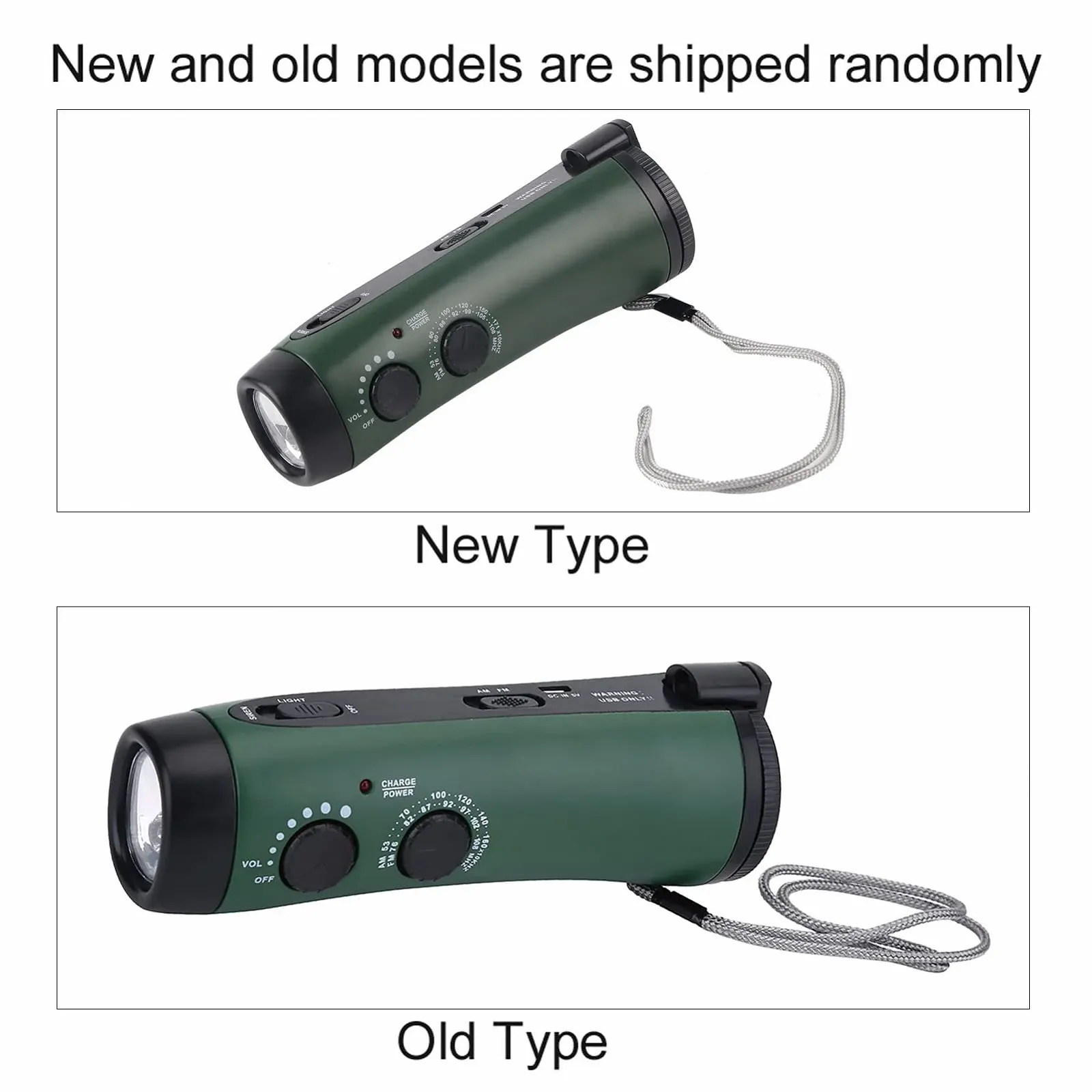 Ручний ліхтар з живленням від динамо-машини, радіоприймачем та зарядним пристроєм Green LED, фото №5 Ручний ліхтар з живленням від динамо-машини, радіоприймачем та зарядним пристроєм Green LED, фото №5