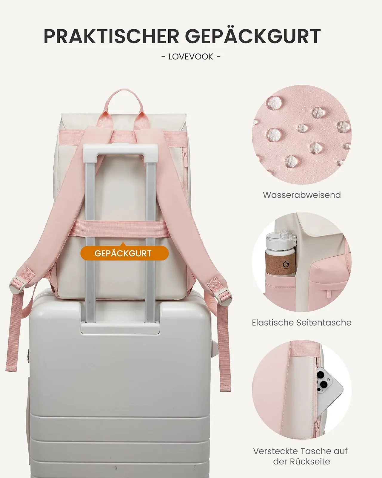 Рюкзак для ноутбука LOVEVOOK 15,6 дюйма Waterproof Lightweight, фото №6 Рюкзак для ноутбука LOVEVOOK 15,6 дюйма Waterproof Lightweight, фото №6
