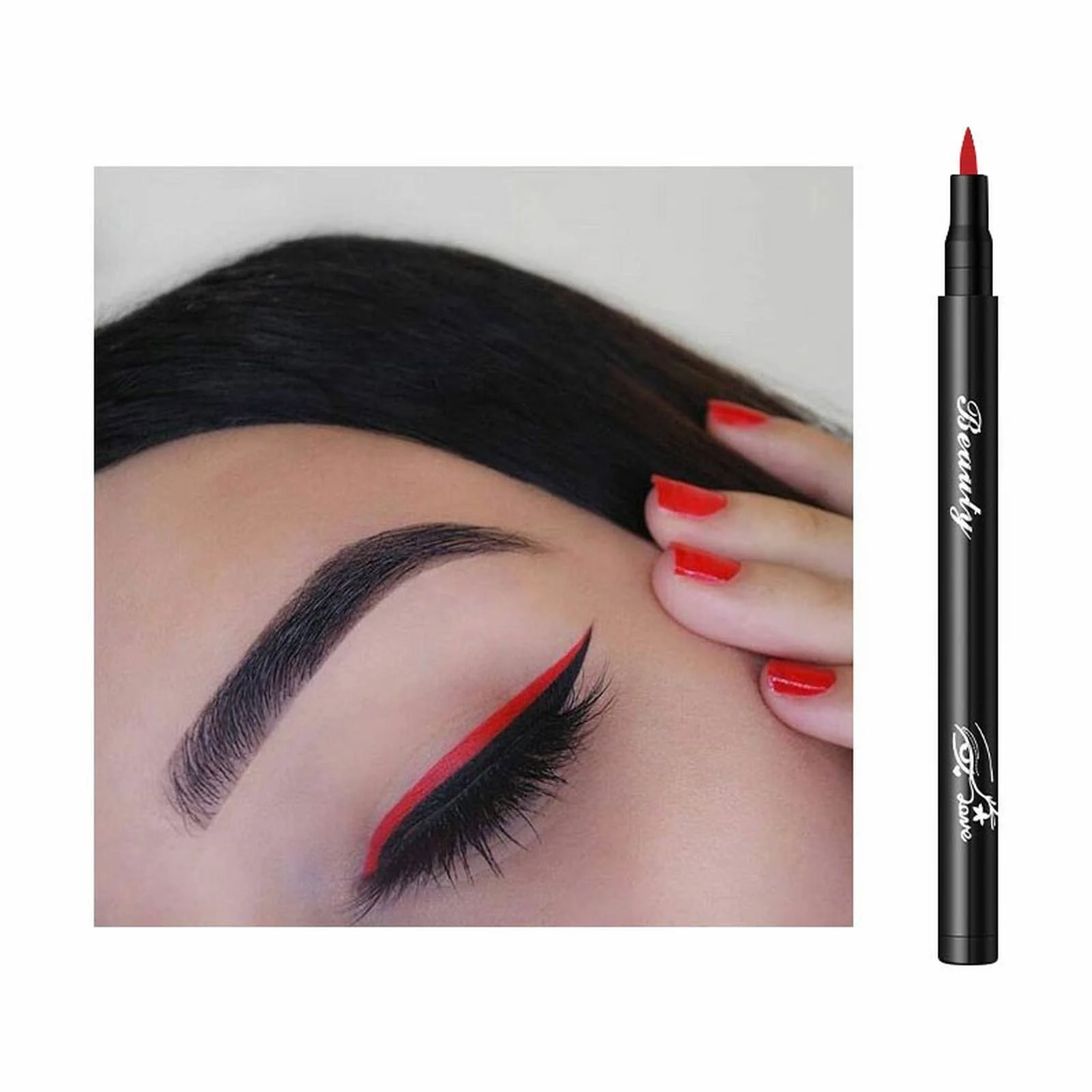 Підводка для очей Водостійка зі спонжем, шовковиста, швидковисихаюча, фото №2 Підводка для очей Водостійка зі спонжем, шовковиста, швидковисихаюча, фото №2