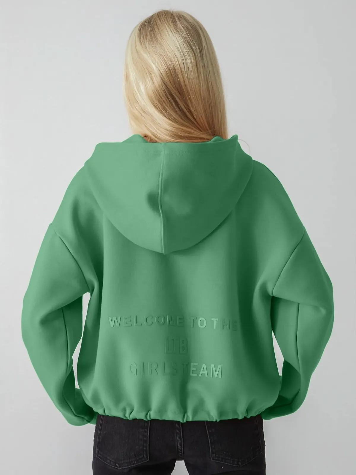 Толстовка LTB Jeans Henozo для дівчат, розмір 152 см, зелена, фото №3