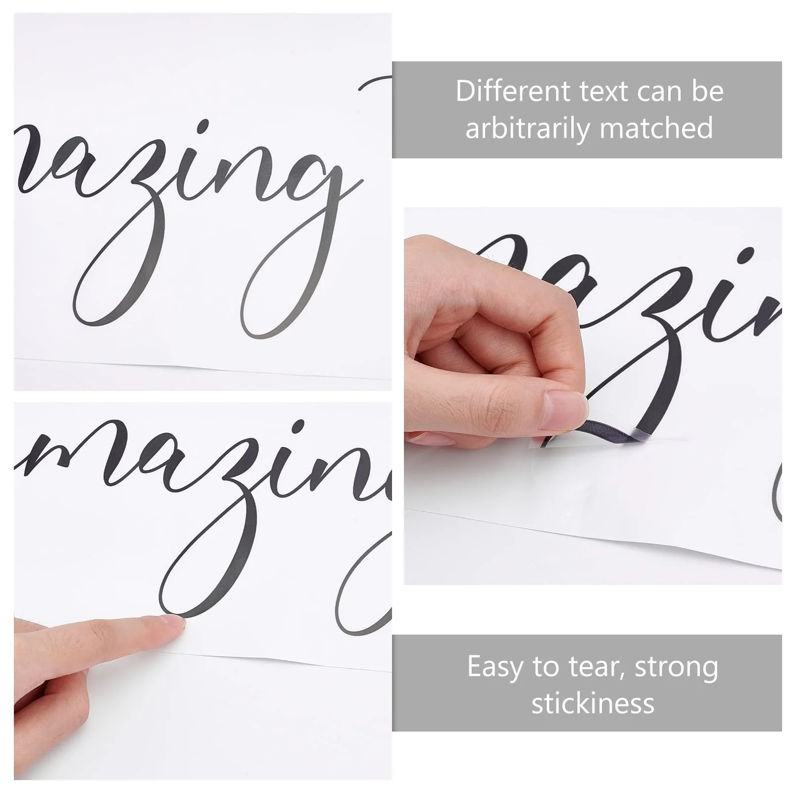 Наклейка на стіну SUPERDANT Book Theme Book Stars Pattern Inspirational Quotes Вінілова, фото №5